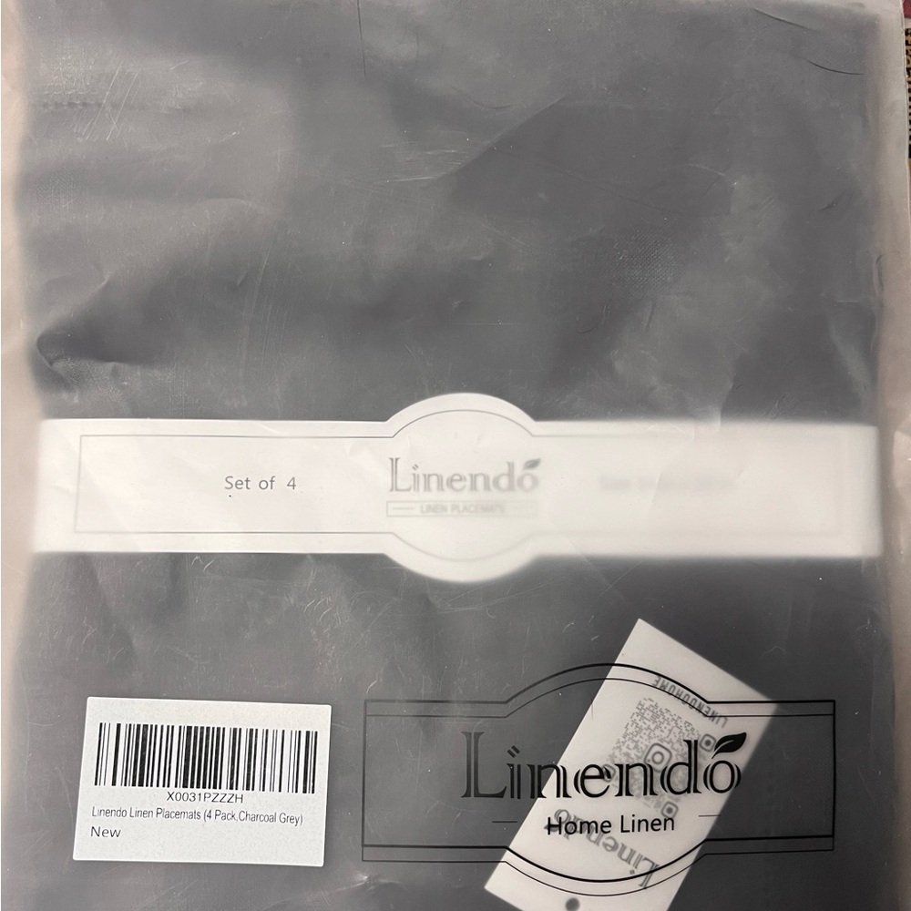 Charcoal Gray Table Linens Set